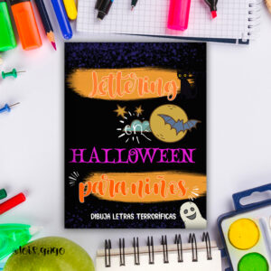 Lettering en Halloween para niños. Dibuja letras terroríficas.
