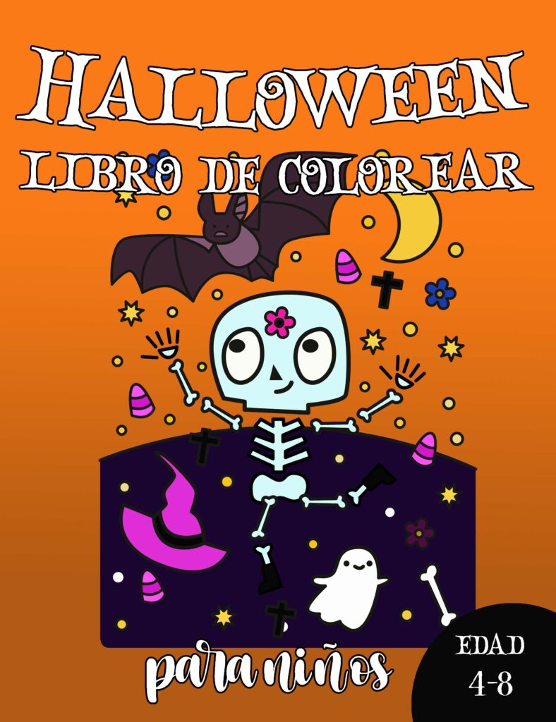 Halloween libro de colorear. Edad 4 a 8 años.