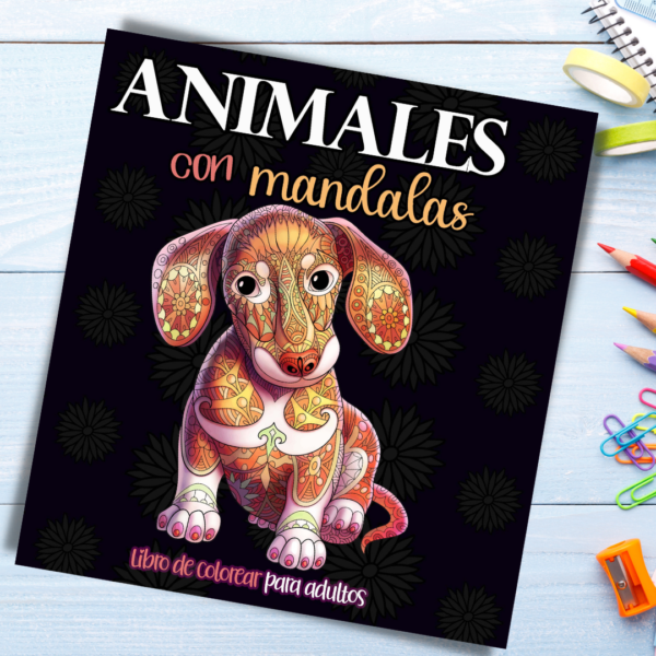animales con mandalas libro de colorear para adultos