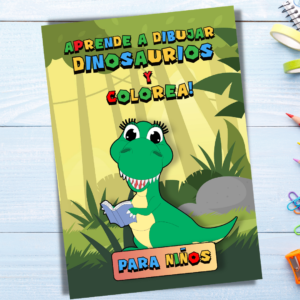 Libro para aprender a dibujar dinosaurios para niños