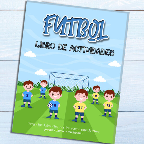 Futbol libro de actividades y colorear