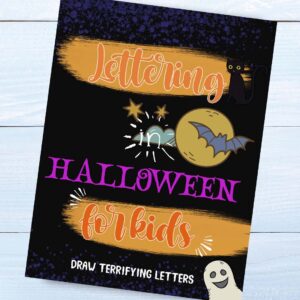 lettering in halloween for kids
