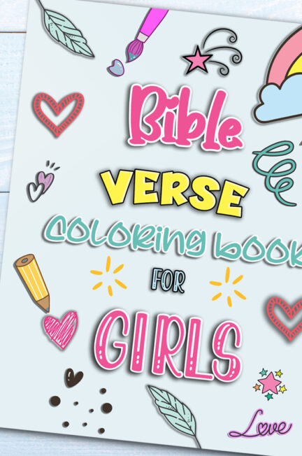 Bible verse coloring book for girls