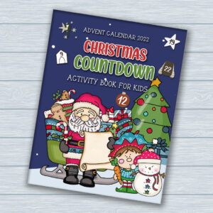 christmas countdown activity book for kids