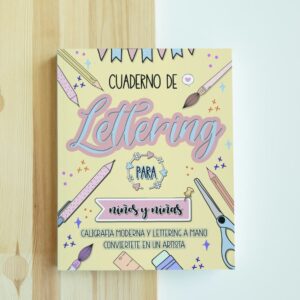 cuaderno de lettering para niños y niñas